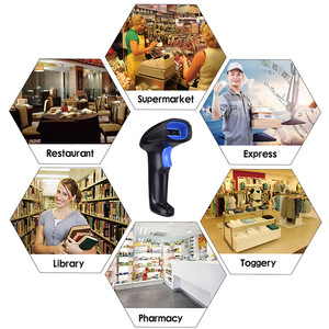 Escáner de Código de Barras 2D de Venta Directa de Fábrica, <span class=keywords><strong>Lector</strong></span> de Códigos QR Inalámbrico con Transmisión Interior de 80M - Product Image 3