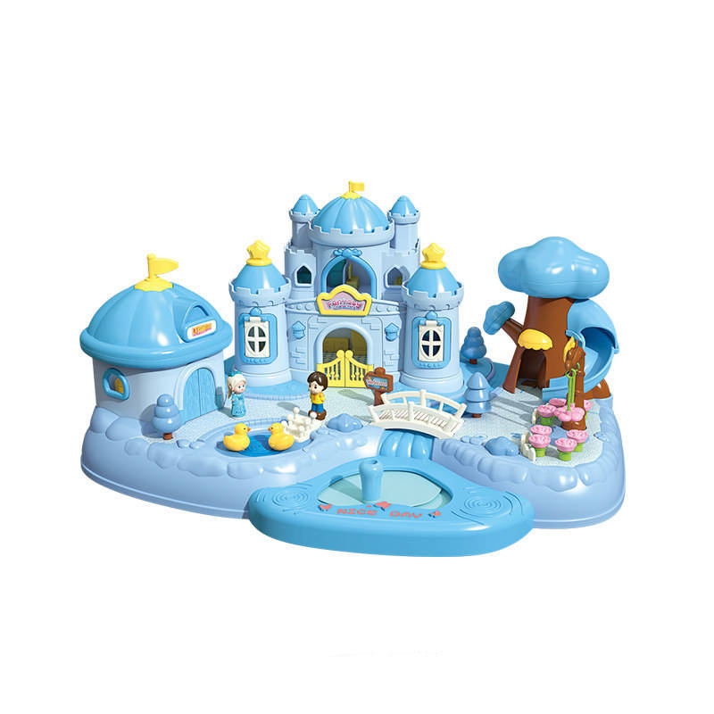 Magnetic surprise castle-BLUE