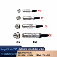 Connecteur étanche UHUB série K 2K 16 broches Push-Pull, alternative à la série K