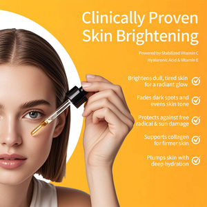 Siero Viso OEM/ODM con Etichetta Privata, Formula Anti-Età con Vitamina <span class=keywords><strong>C</strong></span>, Acido Ialuronico e Vitamina E - Product Image 5