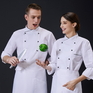 Giacca da Chef del nuovo Hotel giacca da <span class=keywords><strong>cuoco</strong></span> camicia estiva costumi da cucina ristorante servizio di ristorazione cappotto da Chef dell'hotel - Product Image 3