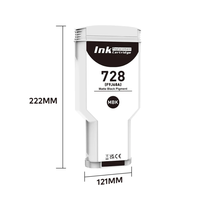 INK-POWER 728 H-728 F9J68A F9J67A F9J66A Cartucho de Tinta Remanufacturado de Primera Calidad para Impresoras Plotter HP T730 T830