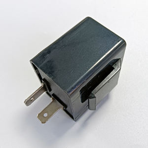 Relé de señales de giro <span class=keywords><strong>LED</strong></span> intermitente de motocicleta de alta calidad, resistencia indicadora de 12V, relé de 2 pines para Harley Honda <span class=keywords><strong>Yamaha</strong></span> - Product Image 1