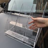 Support d'affichage en acrylique personnalisé, boîte de rangement transparente à plusieurs niveaux pour CD