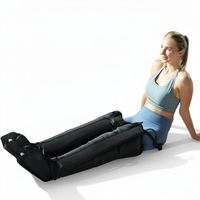 Bottes de compression BREOKANG pour athlètes, 6 chambres d'air, masseur de jambes, contrôle du temps, matériau PU pour soulager les douleurs musculaires