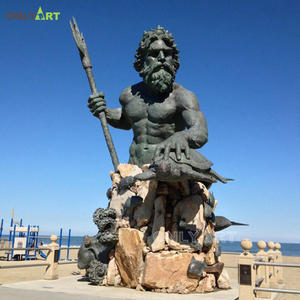 Grande sculpture en bronze de dieu poseidon de <span class=keywords><strong>mythologie</strong></span> <span class=keywords><strong>grecque</strong></span> sur mesure pour paysage de parc <span class=keywords><strong>et</strong></span> de jardin extérieur - Product Image 2