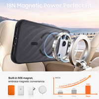 Funda Protectora Híbrida de TPU y PC, Translúcida, Mate, Magnética, Antigolpes, Delgada, con Cobertura Total para iPhone 18 17 Pro Max
