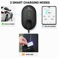 Nouvelle borne de recharge murale pour véhicules électriques 7 kW Type 2 32A Plug and Play, station de charge IP55 pour usage résidentiel