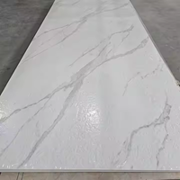 Fournisseur direct d'usine, panneau mural en PVC imperméable, feuille de marbre brillant UV
