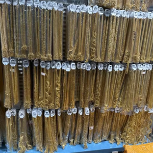 סגנונות מרובים הסיטונאי <span class=keywords><strong>14k</strong></span> 24k פיגרו הרינינג שרשרת שרשרת היפ הופ קוואן שרשרת מצופה זהב לנשים גברים - Product Image 1