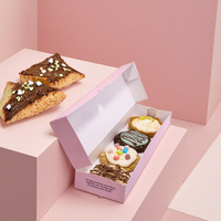 Boîte d'emballage en gros personnalisée pour biscuits, gâteaux, brownies, aliments, collations, biscuits, emballage de biscuits