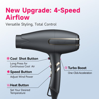 Sèche-cheveux professionnel compact FirePhoenix F3 MAX PRO 3000W avec moteur 23000 tr/min pour les écoles de coiffure, les hôtels et les foyers