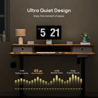 Bureau de direction pliable électrique réglable en hauteur en acier, à moteur unique, design moderne modulaire, idéal pour la maison et le bureau, le plus vendu