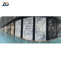Dalles en pierre frittée Calacatta Gold ZGSTONE, 1600*3200, pour murs intérieurs, carreaux de porcelaine blancs, grand marbre en porcelaine