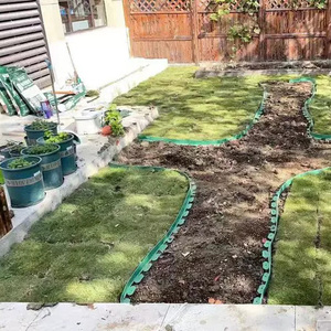 Borde de Jardín de Plástico PE Sunsbuild, Resistente al Agua, con Fijaciones Ocultas, para Decoración de Jardín - Product Image 6