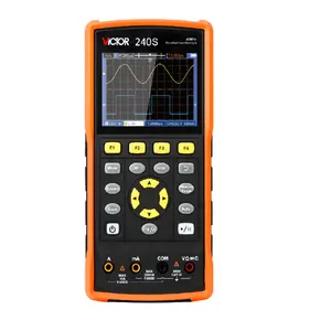 VICTOR New 240S handheld digital oscilloscope with multimeter 25MHz Signal source and 40mhz bandwidth