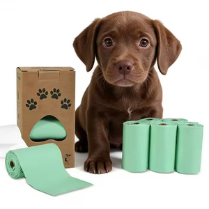 Certified Biodegradable <b>Compostable</b> Cornstarch Dog Poop <b>Bags</b> Eco Friendly Hot Sell Dog Pet Waste <b>Bag</b> Dispenser Thickened - Product Image 2