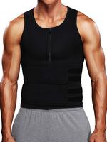 Chaleco de sauna para hombre, faja reductora de cintura, moldeador corporal, camiseta sin mangas, ropa moldeadora, camiseta de compresión para pérdida de peso, corsé de sudoración para entrenamiento