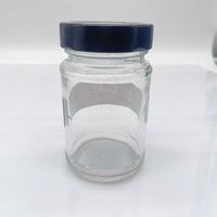 Stoples Kaca Berkualitas Tinggi 250ml, Tebal, Anti Bocor, Tutup Rapat, untuk Kacang, Permen, Cokelat, Jus, Madu, dan Minuman