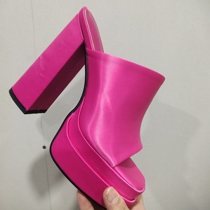 High Heels Luxury Shoes Summer Pumps Designer Women's Sandals Casual Slides Outdoor Female <b>Flip</b> <b>Flops</b> Brand <b>Slippers</b> - Product Image 4