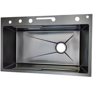 7546 Évier De Cuisine Multifonction Moderne En Acier Inoxydable Avec Clé De Piano Smart LED Cascade Robinet Fregaderos De Cocina - Product Image 5