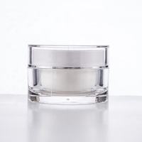Vente en gros d'usine - Flacons vides en acrylique pour crème pour les yeux/le visage - Emballage cosmétique - Contenant avec pompe pulvérisatrice - 5/10/15/20/30/50 ml