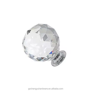 CY-01.04Chengyu Tùy Chỉnh Trong Suốt Đa-Màu Pha Lê Lỗ Duy Nhất Vòng Bóng Loại Kim Cương Xử Lý Núm Pha Lê Xử Lý Knobs - Product Image 2