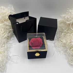 Creative Vintage Rotary <strong>Rose</strong> <strong>Jewelry</strong> <strong>Box</strong> for Necklace Luxury Custom Logo for Valentine's Day and Christmas Gift - Product Image 6