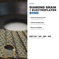 Disque à lamelles diamanté électrolytique 115 mm, grain 60-400, alésage 7/8 pouce, pour meuleuse d'angle, utilisation à sec ou humide, pour granit, marbre, céramique