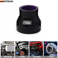 Tuyau réducteur droit en silicone noir EPMAN Intercooler Silicon Turbo Tuyauterie Tube d'admission d'air Pièces de performance de course universelles