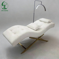 Jincheng appui-tête réglable arc cils sourcil lit table blanc traitement esthétique cils salon lit salon de coiffure meubles