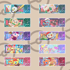YZ Collect Cute Fan Art Pokemoned Gemstone Accesorios De Mascotte Gift Set Acrílico Quicksand Ticket Stub Booster Box Juegos De Mesa - Product Image 2