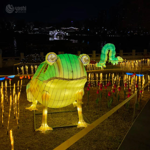 Lanterne en forme d'animal personnalisable, directement de l'usine, design <span class=keywords><strong>grenouille</strong></span> éclatant pour marché nocturne et parc d'attractions - Product Image 1