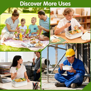 Boîte à lunch électrique portable en plastique avec chauffe-aliments personnalisé - Yuou Group Limited - Product Image 5