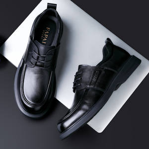 Nouvelles chaussures en cuir pour hommes, décontractées et habillées, à bout rond, extra-larges, en cuir de vachette de qualité supérieure - Product Image 4