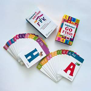 แฟลชการ์ด2025กันน้ำสำหรับเด็กปฐมวัยของเล่นการ์ดจับคู่ตัวอักษรรูปปลา - Product Image 6