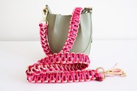 Lanière de téléphone portable en corde tressée en nylon fait à la main Paracord chaîne de sac à main et sangle de sac à bandoulière autres genres de lanières