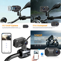 Cámara para Motocicleta Podofo 2K, Resistente al Agua IP66, Grabación en Bucle, 1080P HD, Mini WiFi, Grabadora sin Pantalla para Motocicleta, OEM ODM