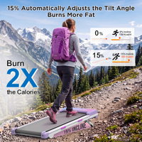 Caminadora Plegable Rock Solid Stability, Diseño Amplio y Resistente, Sin Vibraciones, Marco Reforzado, Motor Silencioso, Ideal para Ejercicio en Casa