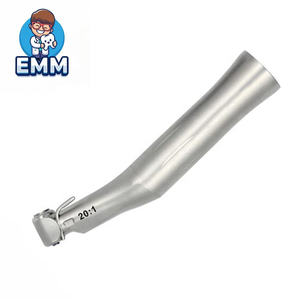 Manipolo contrangolo a bassa velocità 20:1 per impianti dentali con LED ed e-generator, in acciaio inossidabile, con pulsante a pressione, manipolo chirurgico di riduzione - Product Image 2