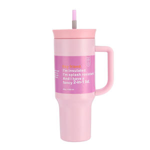 Bouteille d'eau en acier inoxydable isolée gratuite avec paille Bouteille d'eau de sport sans BPA idéale pour les voyages Sip 30oz 40oz Owal Freesip - Product Image 1