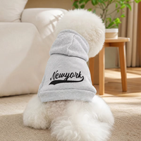 Sweat-shirt à capuche pour chat et chien, esthétique et mignon, avec imprimé créatif, en polyester respirant et facile à laver, tenue pour animaux de compagnie