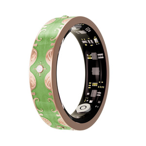 แหวนสมาร์ท AI Health ดีไซน์เคลือบเงาสำหรับคู่รัก วัดอัตราการเต้นของหัวใจ วัดออกซิเจนในเลือด ตรวจสอบการนอนหลับ กันน้ำ นับก้าวสำหรับออกกำลังกาย - Product Image 5
