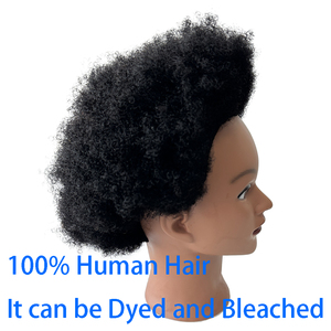Tête de mannequin en <span class=keywords><strong>cheveux</strong></span> humains <span class=keywords><strong>afro</strong></span> crépus <span class=keywords><strong>pour</strong></span> la formation en décoloration, teinture, permanente et coiffure – Modèle de <span class=keywords><strong>cheveux</strong></span> artisanal - Product Image 5