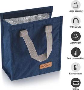 Tas Pendingin Termal Portabel Anti Bocor, Tas Makan Siang Bento, Tas Jinjing untuk Kantor/Sekolah/Piknik - Product Image 5