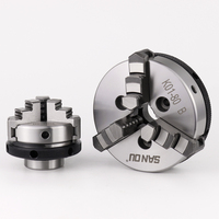 Mandrin de tour auto-centrant à 3 mors SANOU K01-63 en acier massif de 63 mm, mini-mandrin pour petits tours à bois, précision de 0,05 mm, manuel