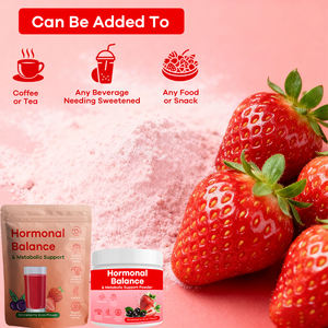 Complément alimentaire OEM PMS Relief PCOS pour soutenir le système immunitaire, saveur fraise et acaï, poudre pour l'équilibre hormonal - Product Image 5