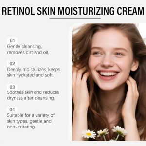 Crème <span class=keywords><strong>hydratante</strong></span> au rétinol de haute qualité, vitamine E, crème anti-âge anti-rides, crème pour le visage au rétinol, 50 g - Product Image 5