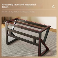 Piétement de table en acier au carbone usiné CNC, style minimaliste moderne, pour tables de salle à manger, de café, d'ordinateur, de bureau et de thé