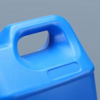 Seau carré en plastique HDPE de 5 litres, baril de qualité alimentaire avec couvercle hermétique, jerrycan pour l'emballage de produits chimiques, agricoles, d'eau et d'huile
